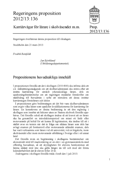 Omslaget till prop. 2012/13:136