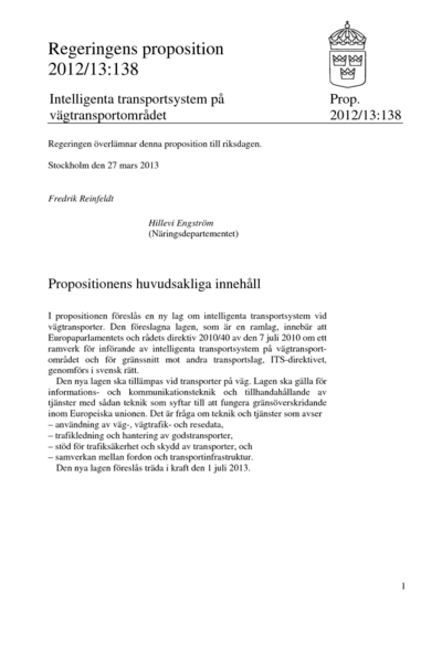 Omslaget till prop. 2012/13:138