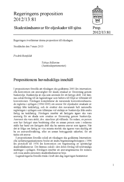 Omslaget till prop. 2012/13:81