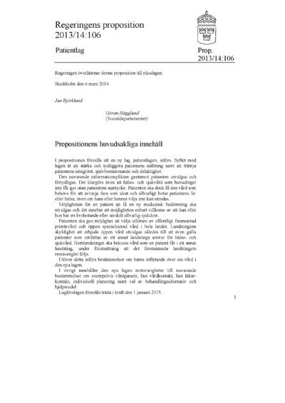 Omslaget till prop. 2013/14:106