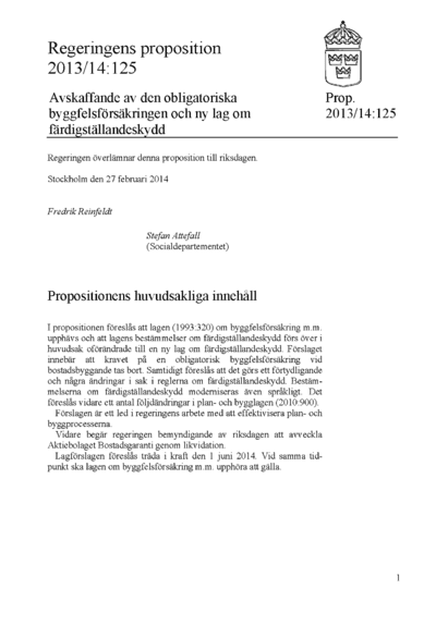 Omslaget till prop. 2013/14:125