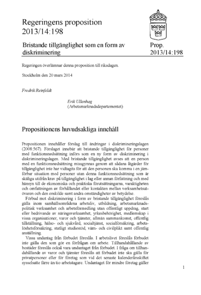 Omslaget till prop. 2013/14:198