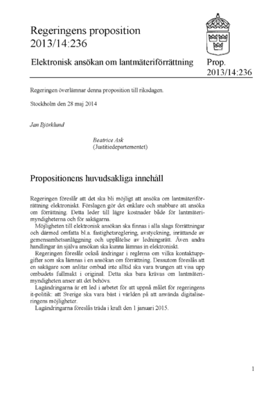 Omslaget till prop. 2013/14:236