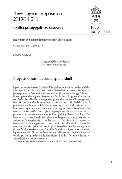 Omslaget till prop. 2013/14:241