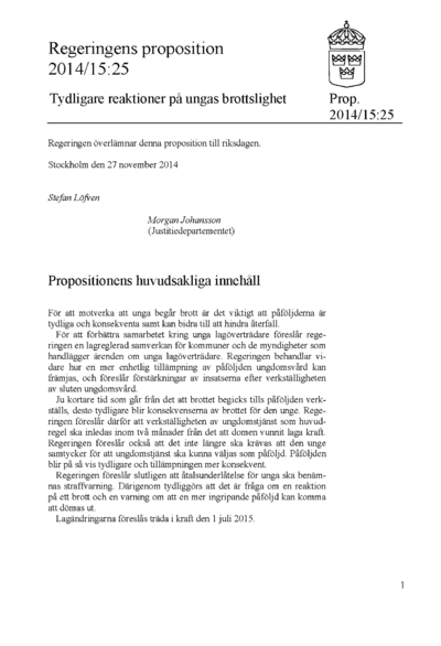 Omslaget till prop. 2014/15:25