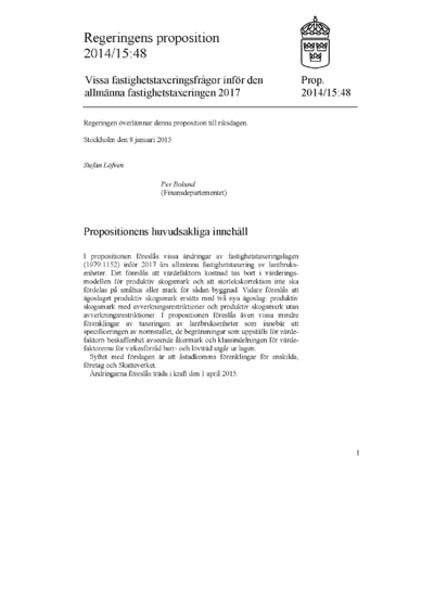 Omslaget till prop. 2014/15:48