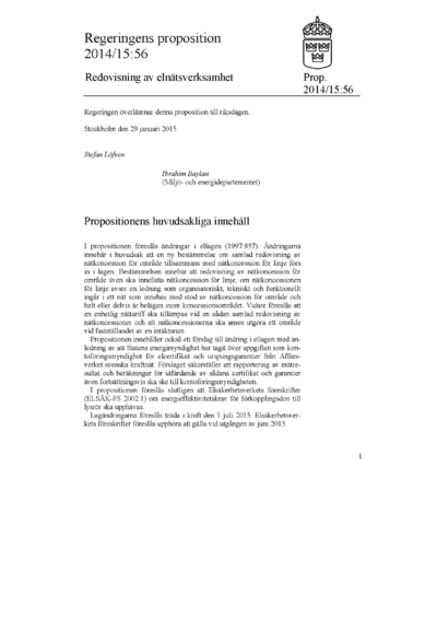 Omslaget till prop. 2014/15:56