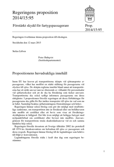 Omslaget till prop. 2014/15:95