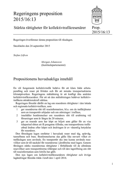 Omslaget till prop. 2015/16:13