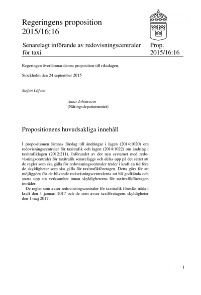 Omslaget till prop. 2015/16:16