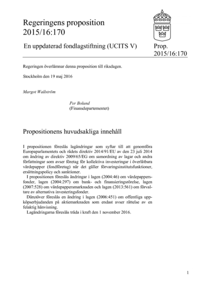Omslaget till prop. 2015/16:170