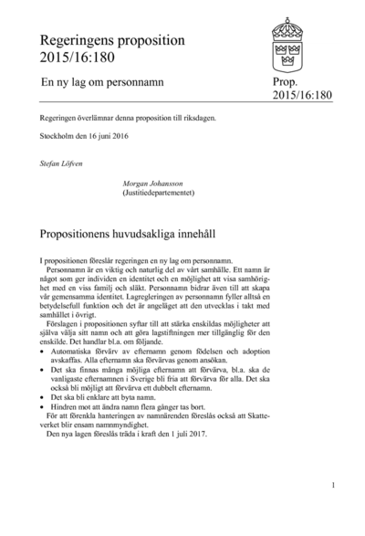 Omslaget till prop. 2015/16:180