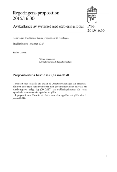 Omslaget till prop. 2015/16:30
