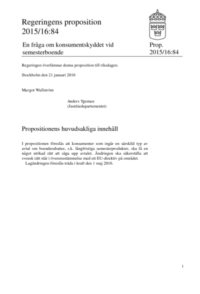 Omslaget till prop. 2015/16:84
