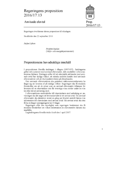 Omslaget till prop. 2016/17:13