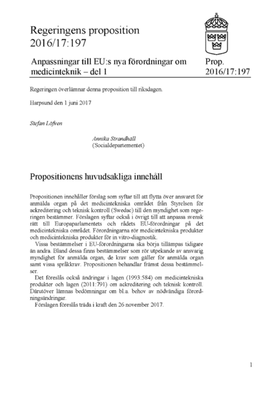Omslaget till prop. 2016/17:197