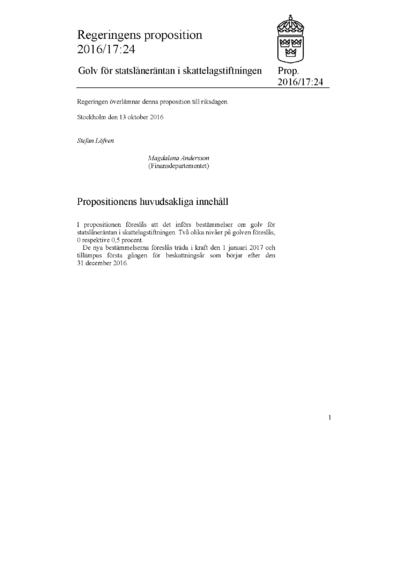 Omslaget till prop. 2016/17:24
