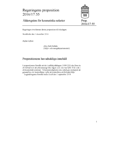 Omslaget till prop. 2016/17:55