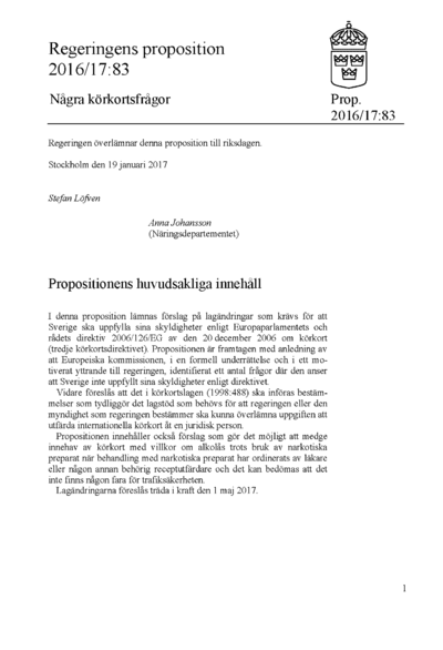 Omslaget till prop. 2016/17:83
