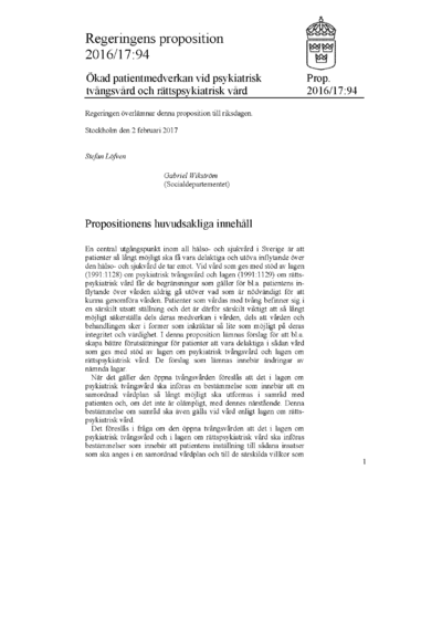 Omslaget till prop. 2016/17:94