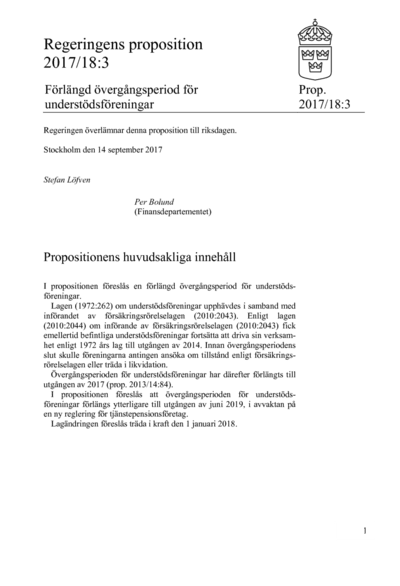 Omslaget till prop. 2017/18:3