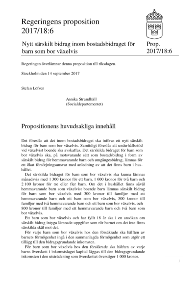 Omslaget till prop. 2017/18:6