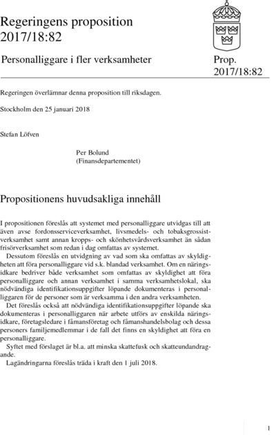 Omslaget till prop. 2017/18:82