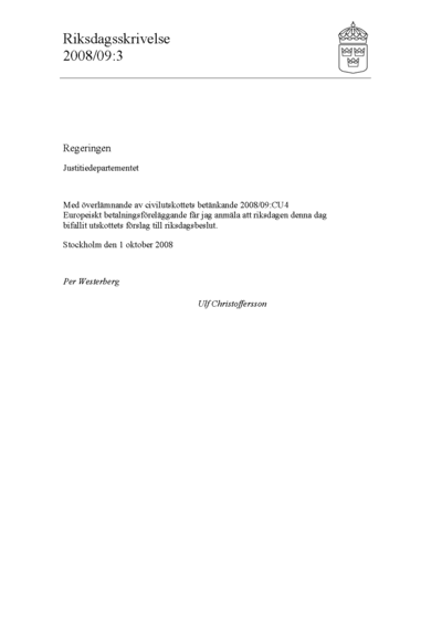 Omslaget till rskr. 2008/09:3