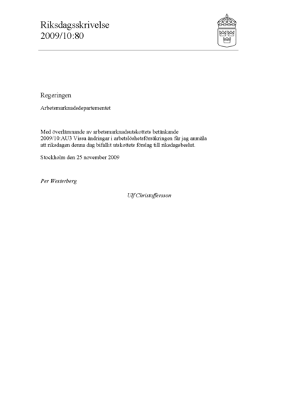 Omslaget till rskr. 2009/10:80