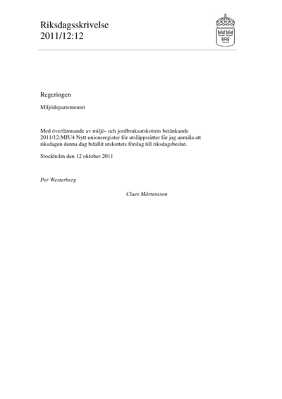 Omslaget till rskr. 2011/12:12