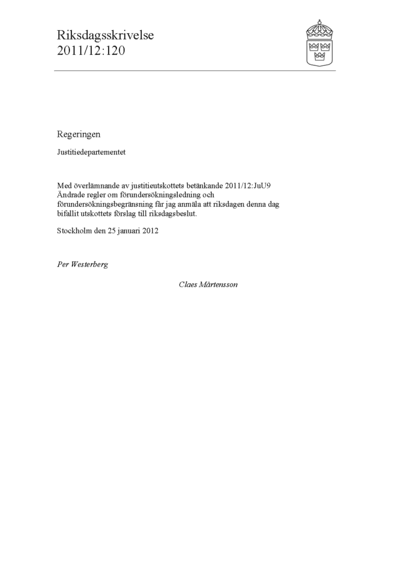 Omslaget till rskr. 2011/12:120