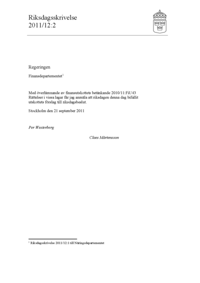 Omslaget till rskr. 2011/12:2