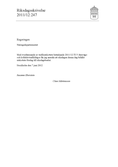 Omslaget till rskr. 2011/12:247