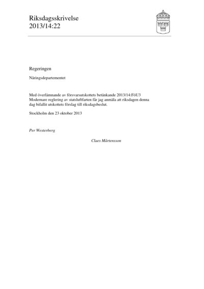 Omslaget till rskr. 2013/14:22