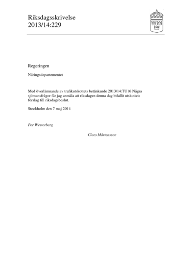 Omslaget till rskr. 2013/14:229