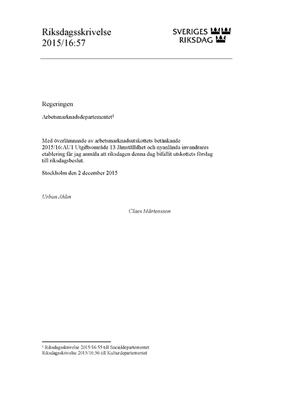 Omslaget till rskr. 2015/16:57