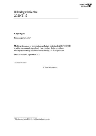 Omslaget till rskr. 2020/21:2