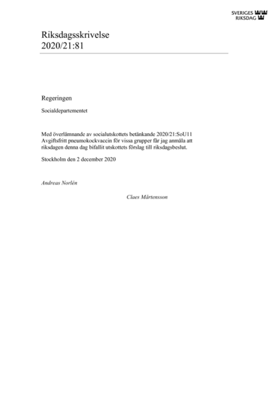 Omslaget till rskr. 2020/21:81