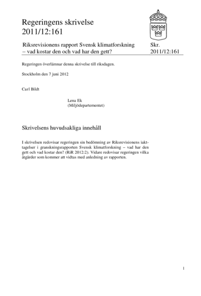 Omslaget till skr. 2011/12:161