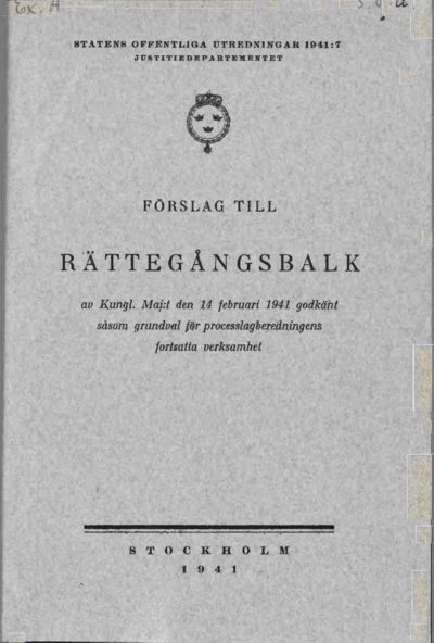 Omslaget till SOU 1941:7