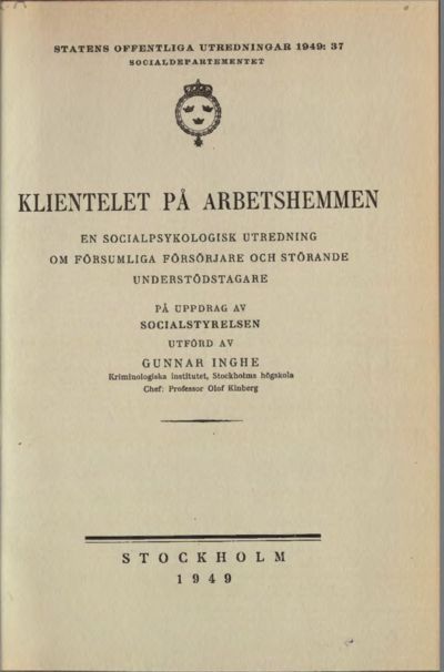 Omslaget till SOU 1949:37
