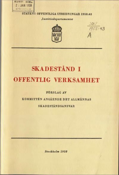Omslaget till SOU 1958:43
