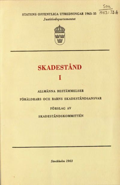 Omslaget till SOU 1963:33