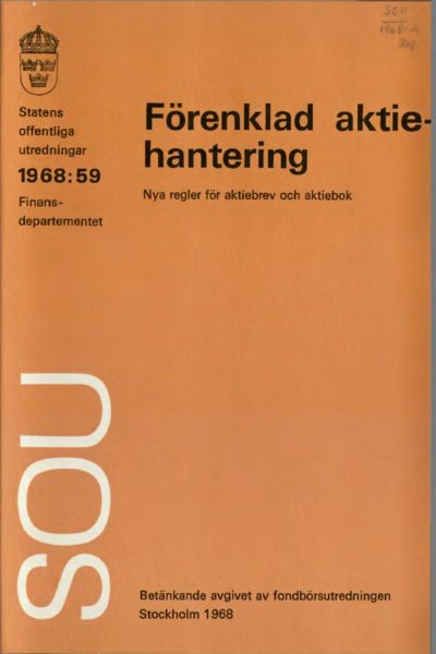 Omslaget till SOU 1968:59