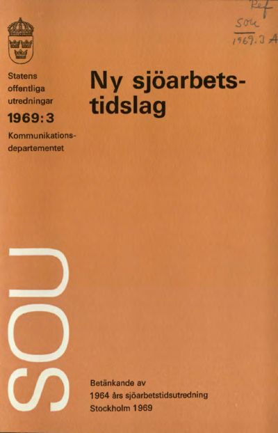 Omslaget till SOU 1969:3