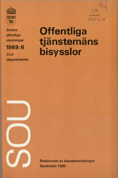 Omslaget till SOU 1969:6