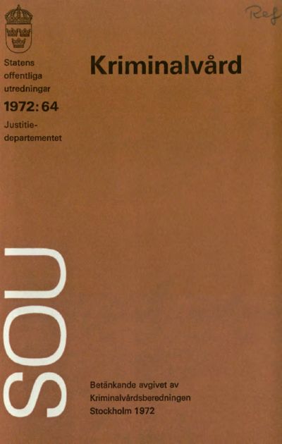Omslaget till SOU 1972:64