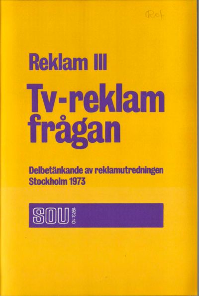 Omslaget till SOU 1973:10