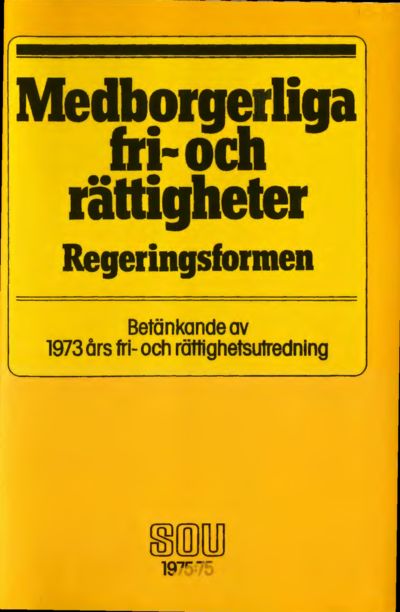 Omslaget till SOU 1975:75