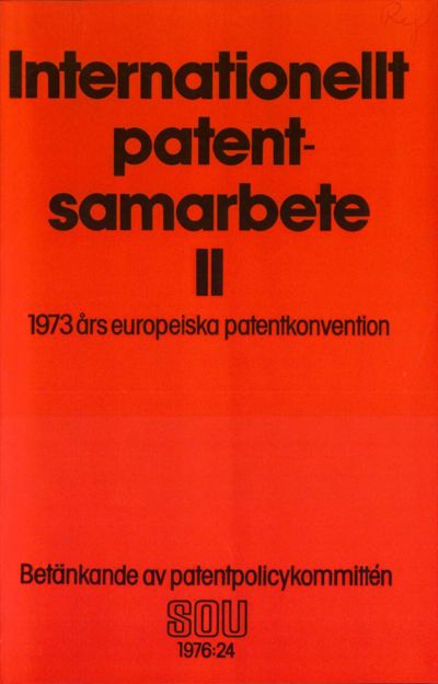 Omslaget till SOU 1976:24